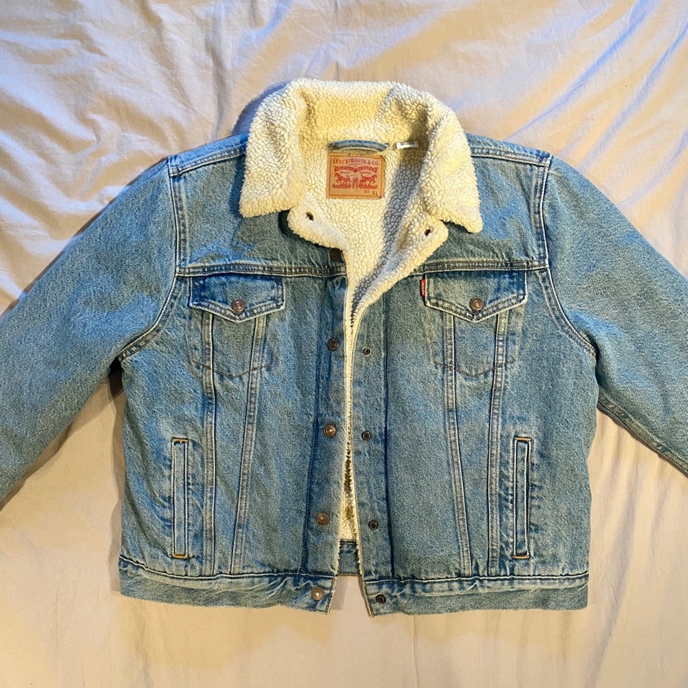 Levi Sherpa Lined Jean Jacket